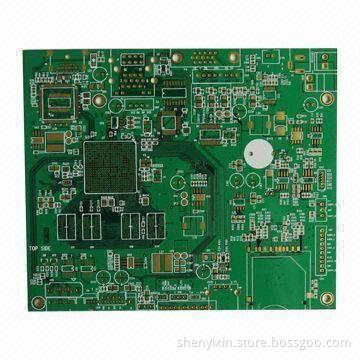 PCB with Green Solder Mask, Immersed Gold Surface and 1.6mm Thickness
